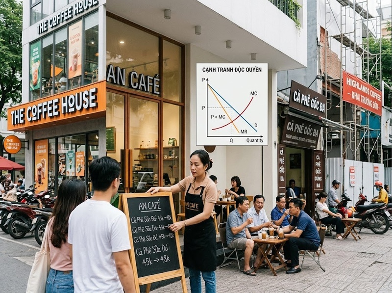 Phân biệt cạnh tranh độc quyền và cạnh tranh hoàn hảo trên thị trường