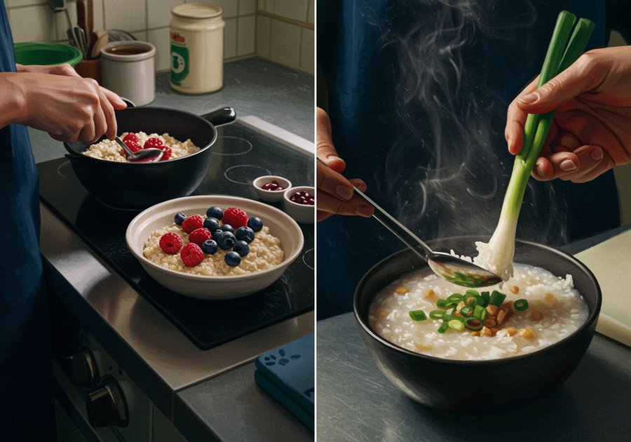 So sánh cháo yến mạch và cháo gạo trong dinh dưỡng cho người lớn