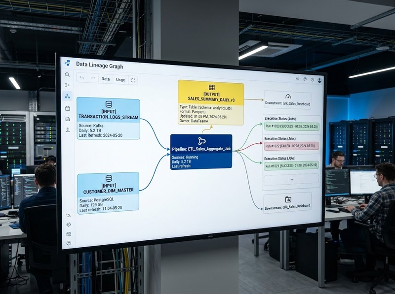 Data lineage và cách truy vết nguồn, luồng, biến đổi của dữ liệu