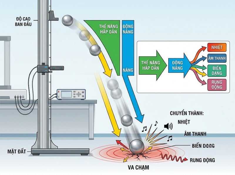 Định luật bảo toàn năng lượng và nguyên tắc năng lượng không tự sinh, mất