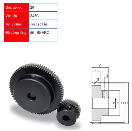 Bến Thành Equipment chuyên gia công bánh răng theo yêu cầu khách hàng