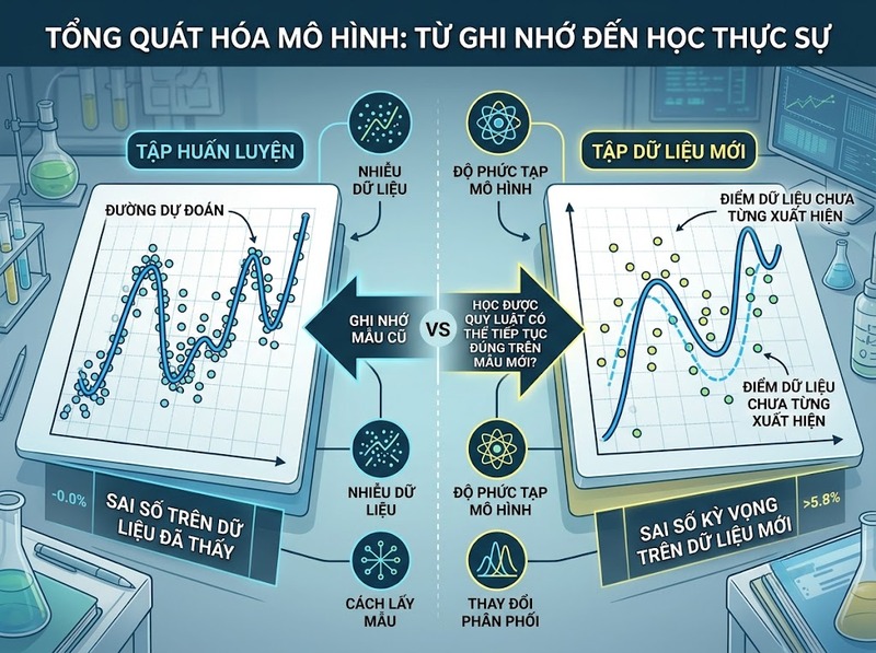 Khả năng tổng quát hóa và năng lực mô hình hoạt động tốt trên dữ liệu mới