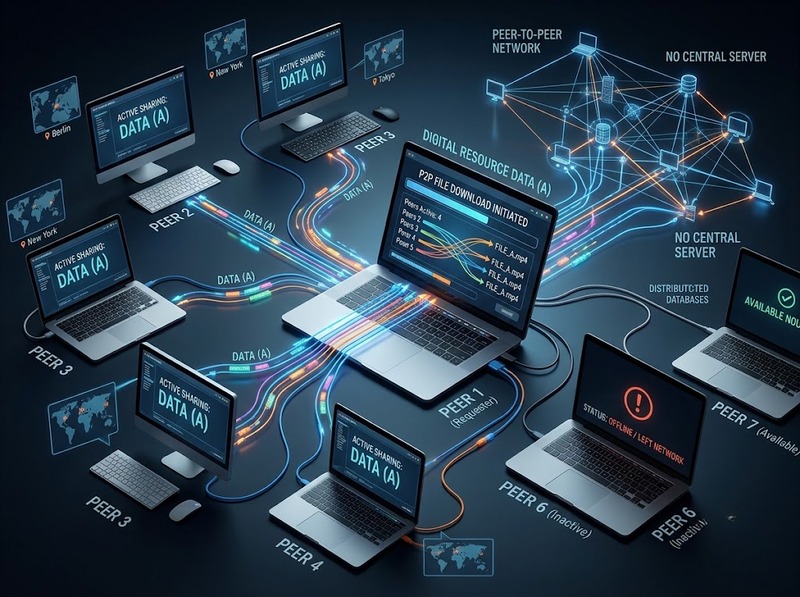 Kiến trúc peer to peer và khác biệt với mô hình client server