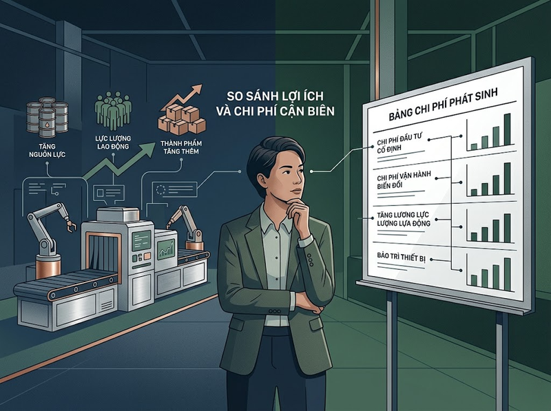 Phân tích cận biên và cách kinh tế học đánh giá quyết định