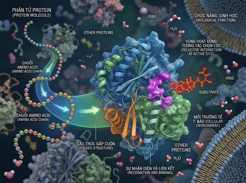 Protein và vai trò cấu trúc, xúc tác, vận chuyển, tín hiệu, bảo vệ