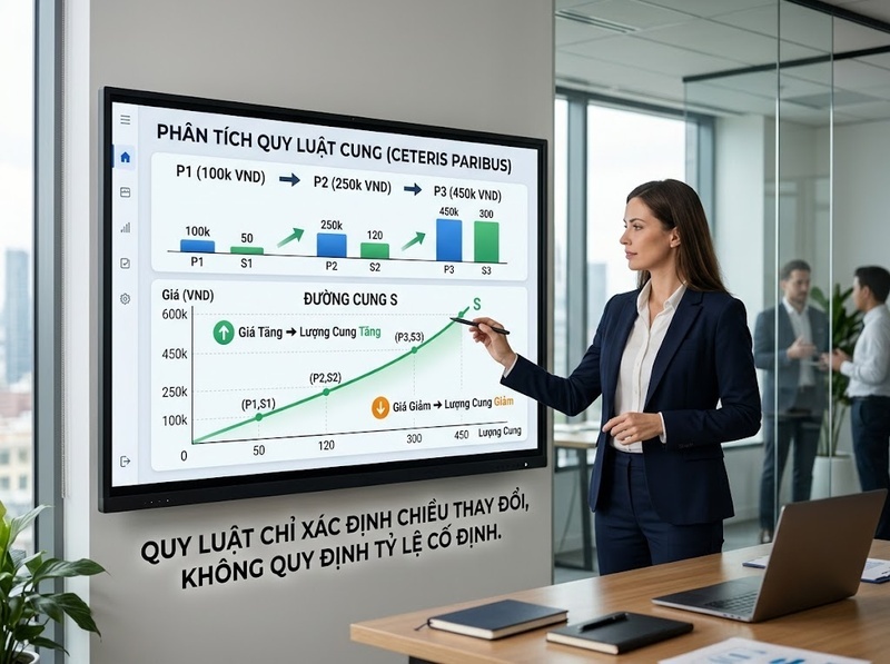 Quy luật cung và mối quan hệ giữa giá với lượng cung