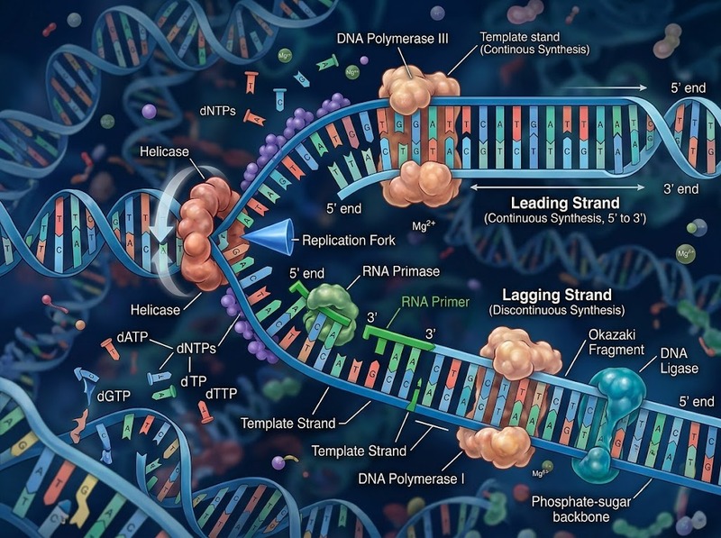 Sao chép DNA và quá trình tạo bản sao vật chất di truyền trước phân chia