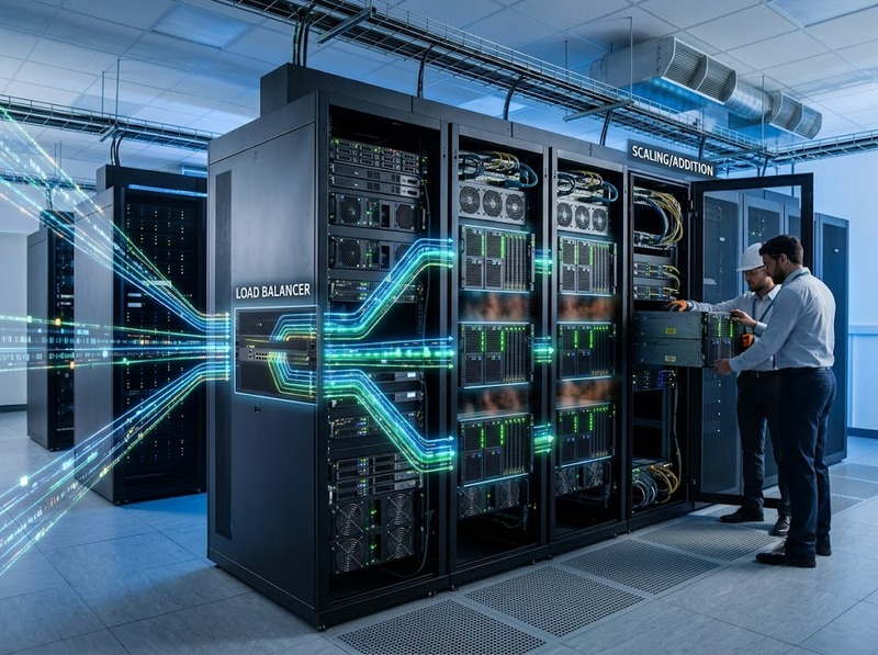 Phân biệt scaling dọc và ngang theo cách tăng tài nguyên hệ thống