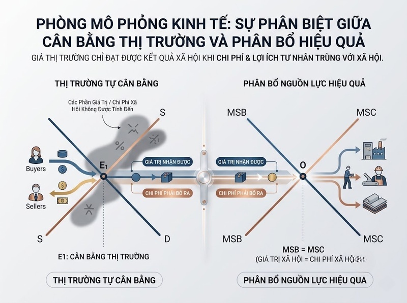 Thất bại thị trường và những nguyên nhân làm giảm hiệu quả phân bổ