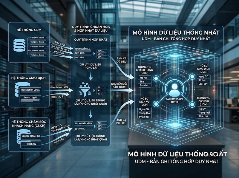 Tích hợp dữ liệu và cách hợp nhất nguồn dữ liệu thành cái nhìn thống nhất