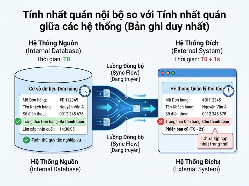 Tính nhất quán của dữ liệu và nguyên nhân tạo xung đột giữa các nguồn