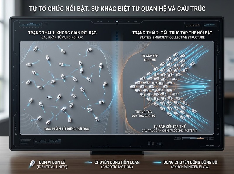 Tính nổi trội và cách tương tác tạo đặc tính không có ở từng thành phần