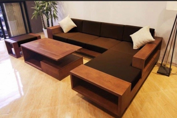 Sofa chữ L bằng gỗ hiện đại giúp tạo không gian sống ưu Việt - Khoa học & Đời sống
