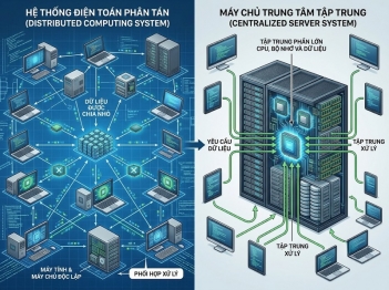 Điện toán phân tán khác xử lý tập trung như thế nào?