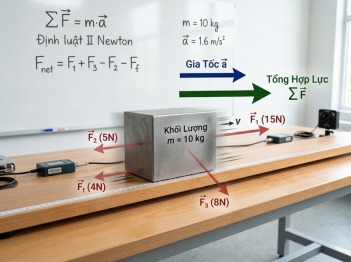 Định luật II Newton liên hệ lực, khối lượng và gia tốc thế nào?
