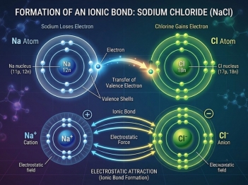 Liên kết ion hình thành qua trao đổi electron thế nào?