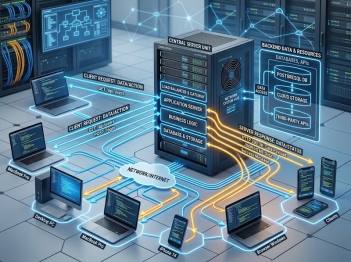 Mô hình client server hoạt động theo nguyên tắc nào?