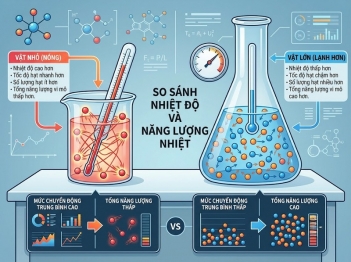 Nhiệt độ và nhiệt năng khác nhau như thế nào?