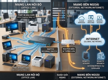 Switch và router khác nhau như thế nào?
