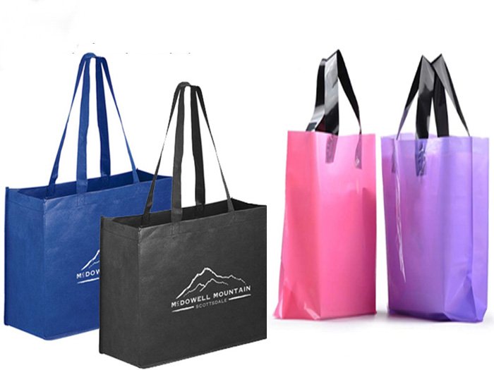túi vải không dệt và túi nhựa